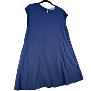 Tysa Dress Women's Small Swing Navy Blue Pockets